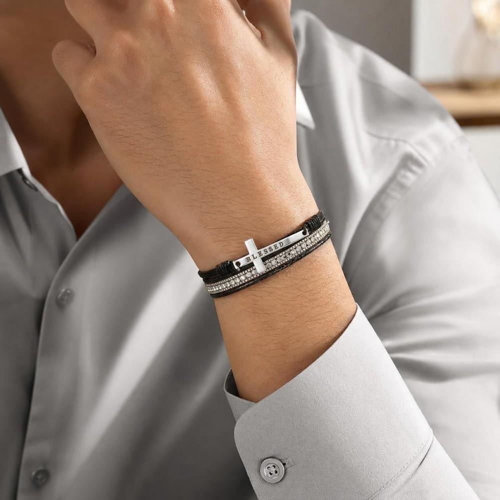 Crystal Multilayer Bracelets Beaded Woven Leather Bracelets Friendship Jewelry
