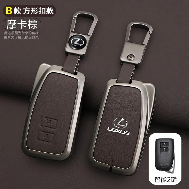 Leather Car Key Case Cover for Lexus NX 200 NX300H RX 350 450H ES 350 ES 300h 2 3 4 Buttons Key Auto Accessories Holder Keychain KQ7
