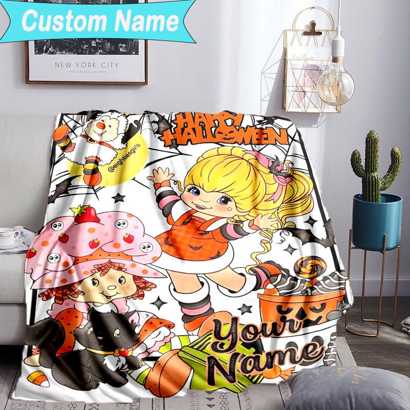 Custom Name Blanket Rainbow Adventure Blanket Bedding Blanket for Travel, Camping, Living Rooms, Offices, Sofas, Fan Christmas gift