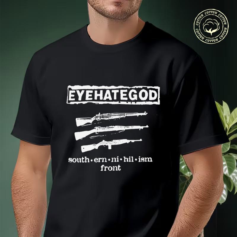 VTG Eyehategod 2009 Tour Motorcycle T-Shirt Men Cotton Tees O-neck Short Sleeve T Shirt Hip Hop