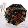 1pc Abstract Patterns Open/Close Folding Umbrella, All- Portable Umbrella for & Men, Stylish Accessory (Holiday Gift) 8-Rib yy251213152