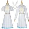 Anime Beastars White Rabbit Haru JK Uniform Dress White Dress Haru Cosplay Costume for Woman Girls Hallowmas Party Costume