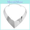 Shaped V Creativity Metal Women Collar Necklace With Fashion Design Geometric