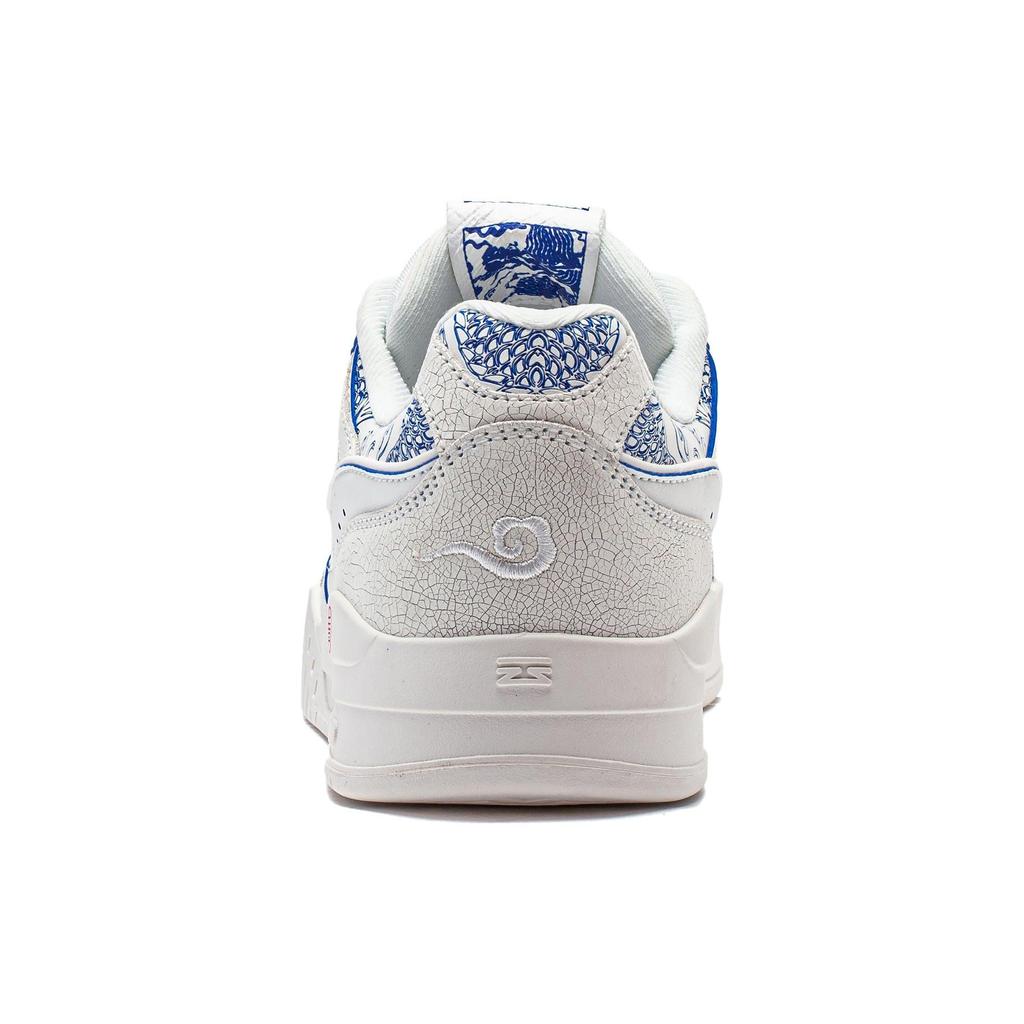 Li-Ning Moon White Green Casual Versatile Non-Slip Wear-Resistant Low-Top Lifestyle Shoes Unisex Sneaker Blue AGCS427-15