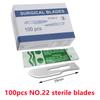 20-100pcs Sterile Carbon Steel Surgical Blades Scalpel Knife for DIY Cutting Phone Repair Carving Animal Grooming Maintenance