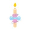 Baptism Candle Die Set