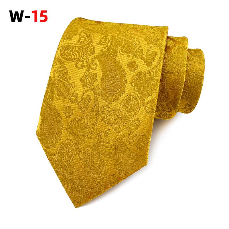 Галстук мужской из полиэстера с узором пейсли и цветком кешью, 18 цветов