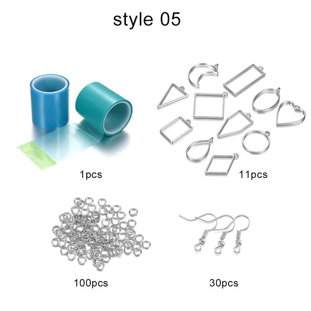 Наборы для изготовления ювелирных изделий «сделай сам», набор силиконовых форм из смолы, полый клей, пустая подвеска, базовые настройки, набор инструментов для изготовления ювелирных изделий из сушеных цветов