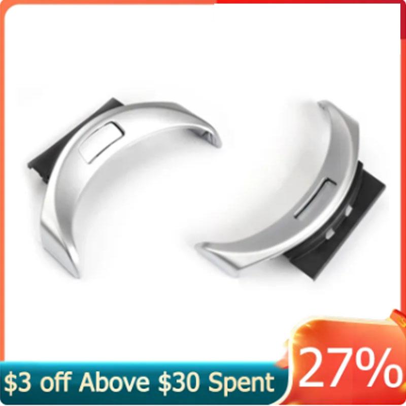 Хромированная центральная консоль подлокотника переключатель кнопка отделка крышка для Mercedes Benz C GLC Class W205 W253 2015-2020 серебристые детали интерьера