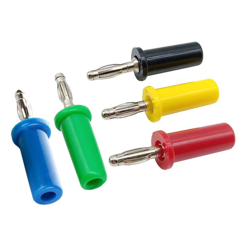 4 мм Штекер типа «банан» Черный Красный Кабельный штекер для динамика Штекер типа «банан» Изолированный Безопасный