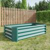 Metal Raised Bed, Raised Beds made of Robust Sheet Steel, Rust Protection, Kit without Bottom, Ideal for Vegetables, Herbs & Flowers Anthr
