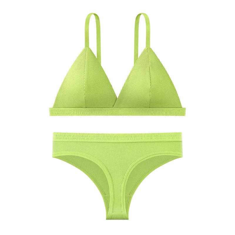 Французский бюстгальтер с треугольной чашкой без косточек для женщин - Тонкие бретели, Дышащий и удобный