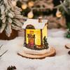 LED Christmas Light House Miniature House Xmas House Miniature  for Christmas Party