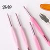 Crochet Hook Set Pink Ergonomic Hooks Set, Needles Kit with Soft Grip Handles, Crocheting Tools for Projects Includes Scissors & Storage Case,