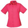 Premier Womens/Ladies Poplin Short-Sleeved Blouse