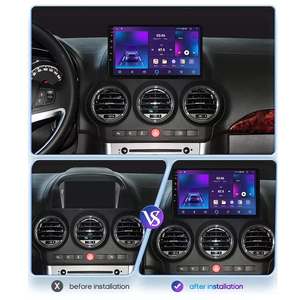 Автомобильная магнитола Android Car-Play для Opel Antara 1 2006 - 2017 Мультимедийный проигрыватель Головное устройство Стерео Навигация GPS BT WIFI, 2+64 ГБ