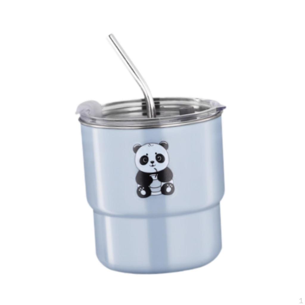 Stainless Steel Tumbler 450ml Reusable Mug Drinking Bottle for Activities Hiking Playground