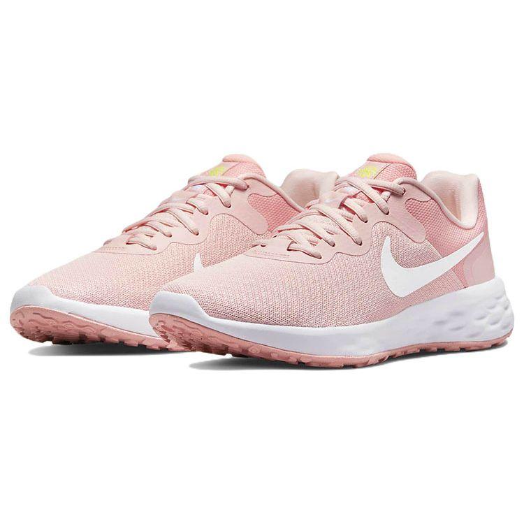 Nike Revolution 6 Next Nature Перерабатываемый Материал Тканевая Амортизация Нескользящие Прочные Низкие Повседневные Кроссовки для Бега Женские кроссовки DC3729-600