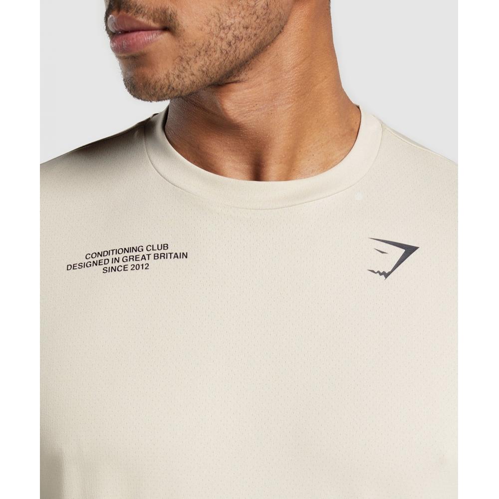 Gymshark Футболка CondiTioning Club Oversize, цвет серый, галечный A2b5y Gb7p