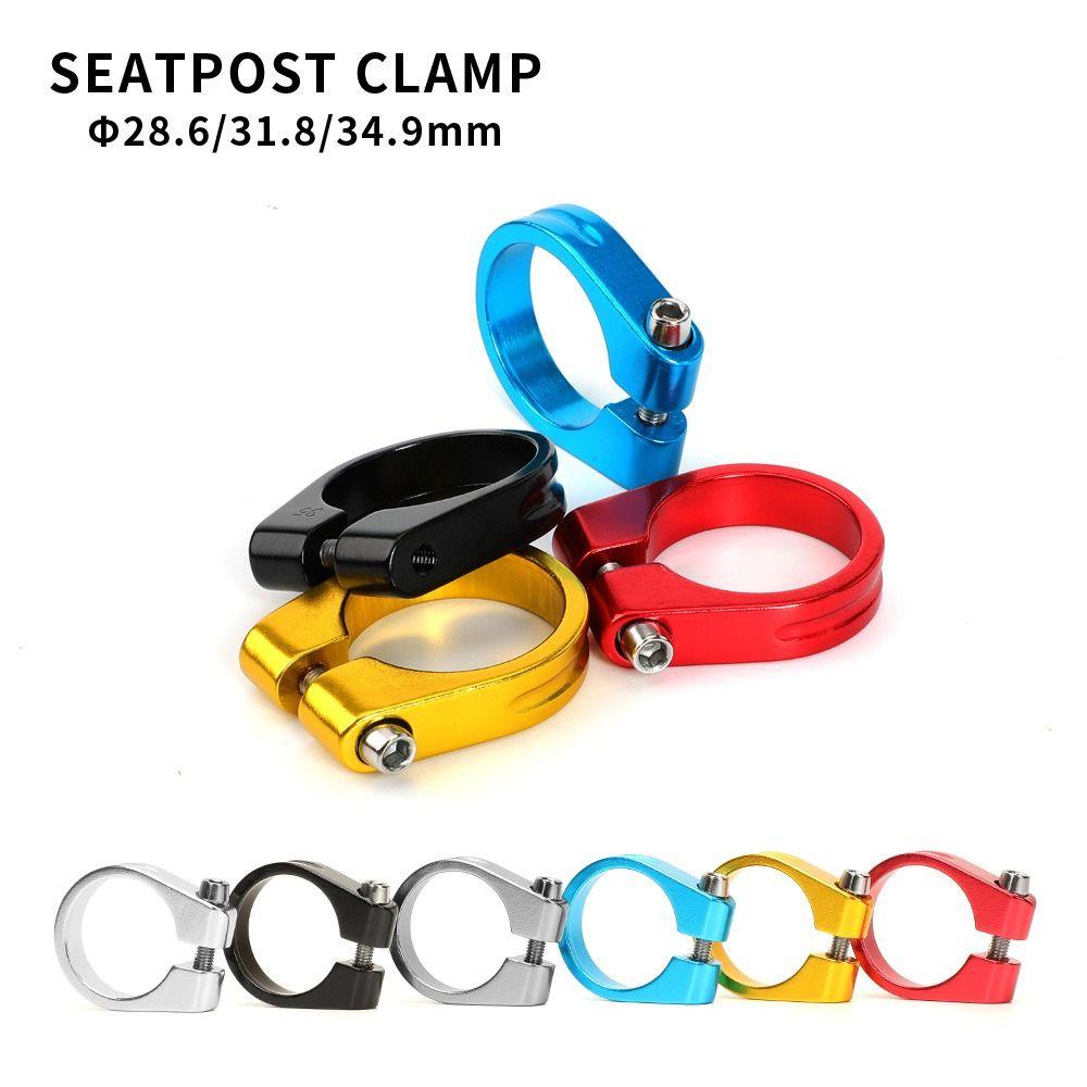 28.6/31.8/34.9mm Bike Seatpost Clamp Aluminum Zinc Zinc Alloy Bicycle Sitting Rod Clamp for Mountain Bike