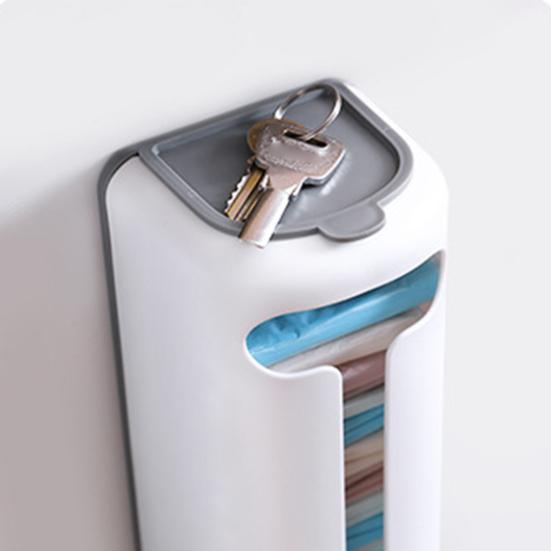 Настенное крепление Держатель для пластикового пакета Легкий доступ Без сверления Самоклеящиеся пакеты для продуктов Экономия Сумка для покупок Диспенсер Кухня Ванная комната Прихожая