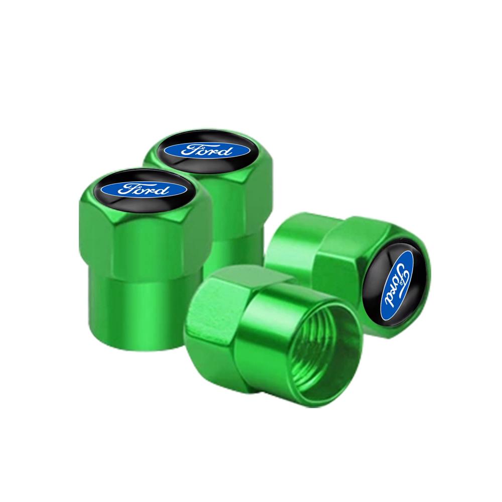 EFOS1 4PCS Metal Wheel Tire Valve Caps Stem Case For Ford Fiesta EcoSport ESCORT focus 1 focus 3 focus 2 Car Styling