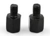 Motorcycle Mirror Screw Adapter Black 0.3 Inch (8 Mm) Positive and Reverse Screws, 1 Each (Grade B)