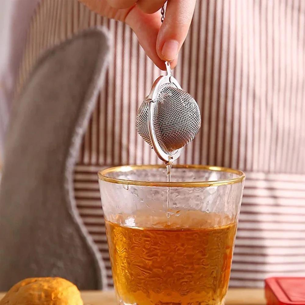 2PCS Stainless Steel Butterfly Bee Chain Tea Infuser Fine Mesh Spice Ball Tea Strainer Soup