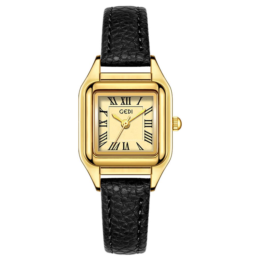 Small And Exquisite Small Square Plate Women'S Watch Light Luxury Retro Belt Watch Women'S Quartz Watch
