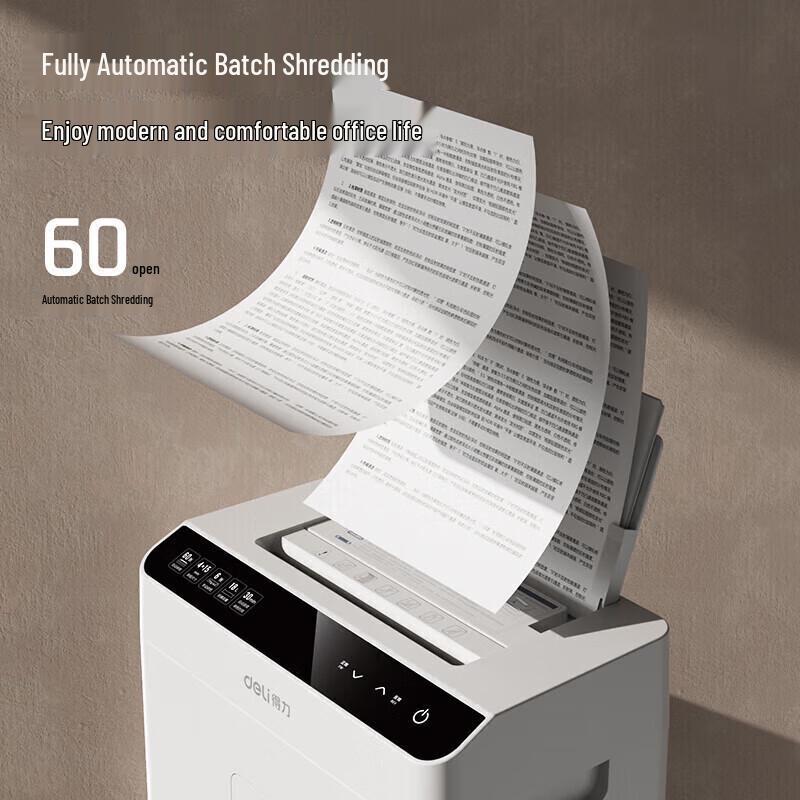 Deli T609 Level 4 Cross-Cut Paper Shredder CN plug (adapter included)