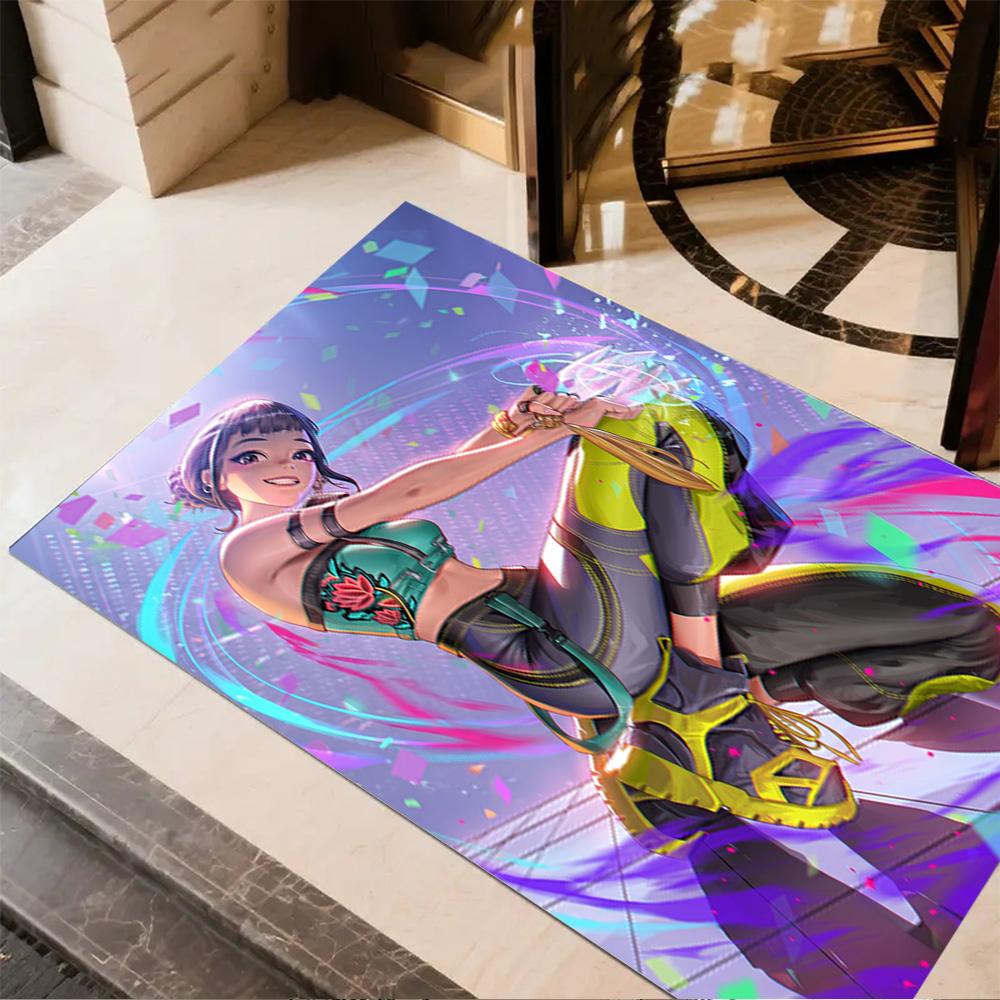 Fantasy Warrior Trio Area Rug Suitable for Living Rooms Bedrooms Game Room Dormitory Anti-slip Rug Anime Office Decor Best for Christmas