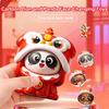 Chinese-Style Lion Dance Panda Face-Changing Toy Dolls, Pressable Funny Face Masks, Sichuan Opera Puppets