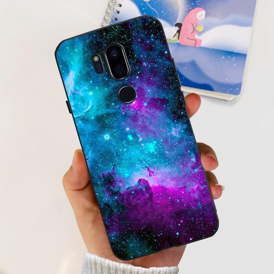 For LG G7 thinQ Case G710EM LM-G710 G710 Luxury Painted Cover Soft Silicone Phone Cases For LG G7 ThinQ Back Covers 6.1'' Bumper