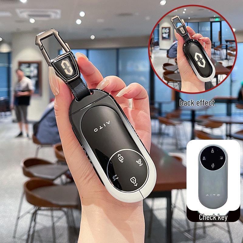 Чехол для ключей AITO M9: Металлическая пряжка для электросамоката AITO Huawei M9 с увеличенным запасом хода