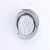 Universal High Brightness LED Tail, Brake, Reverse, and Turn Signal Light for 12V-24V CIMC Trucks, Chrome-Plated Metal