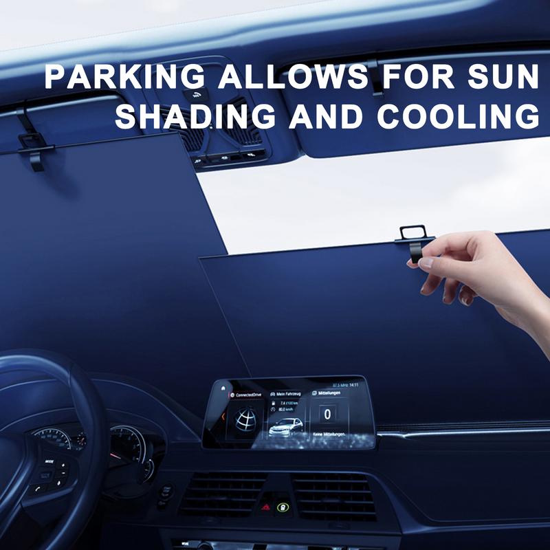 Retractable Sun Shade For Car Window Automotive Windshield Sunshades Car Sunshade Sun Visor Protector Sun Shade For Cars SUV RV