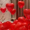 20pcs, Red Heart Balloons, Perfect for Birthday, Wedding, Valentine's Day, Thanksgiving, New Year, House Decoration, Scene Arrangement, Balloon Party.