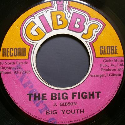 7-дюймовая пластинка BIG YOUTH The Big Fight NONE Joe Gibbs Recor Ямайка Регги Ска Даб Б/У