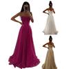 Bridal Wedding Dress Prom Party Evening Dress Backless Spaghetti Strap Sequin Sleeveless A-line Floor Length Ball Gown Pleated Low-cut Cocktail Dress
