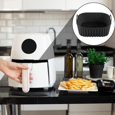 Силиконовый поднос для фритюрницы Yousheng, многоразовые силиконовые вкладыши для фритюрницы, сковорода для фритюрницы без бисфенола А, замена пергаментной бумаги