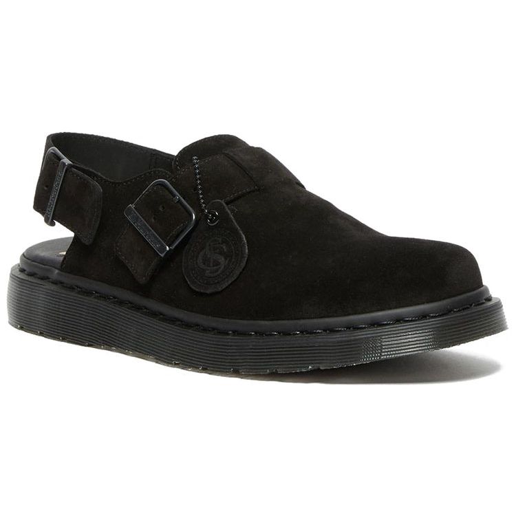 Dr. Martens Черные кроссовки унисекс с замшевыми мюлями Jorge Made in England 27492001