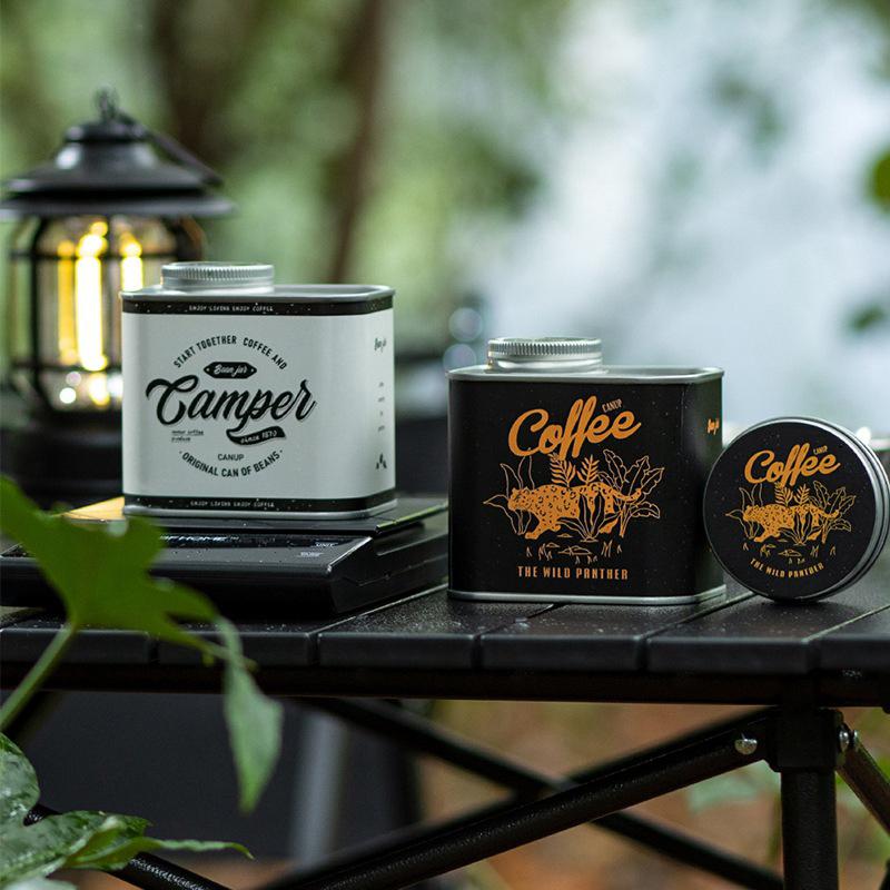 Coffee Bean Sealed Jar, Outdoor Camping, Tin Box Packaging, Storage, Freshness Preservation, Iron Can