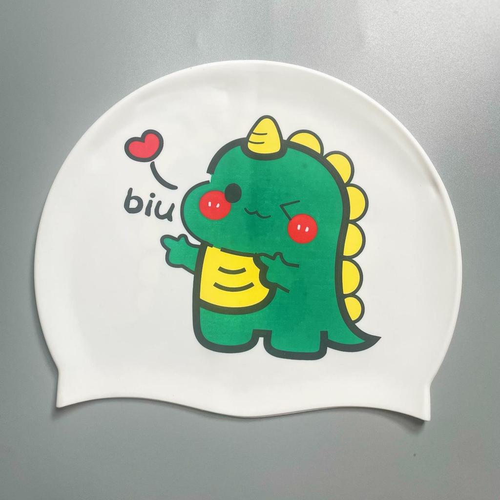 Очень большая мультяшная силиконовая шапочка для плавания для мальчиков и девочек – Водонепроницаемая и мягкая
