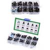 180PCS 10 Type 6*6 Light Micro Touch Switch Set Push Button Switch Kit Assortment Set DIY Tool Accessories 6x6 Keys Tact ON/OFF