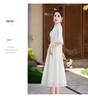 2024 Summer Women's Chinese Embroidery Cheongsam Dress AH2457