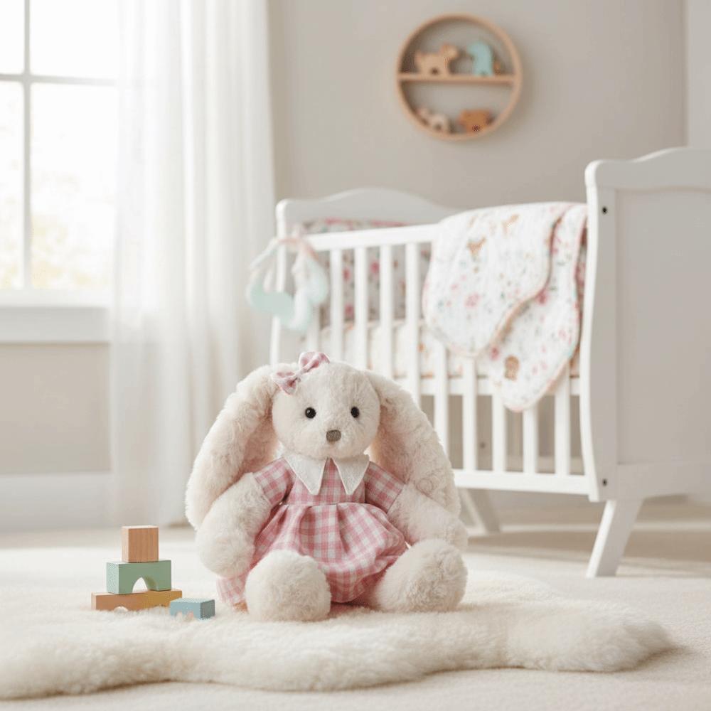 With Dress Bunny Plush Ultra-Soft Rabbit Doll Doll Stuffed Animal Doll Baby Soothing Gifts