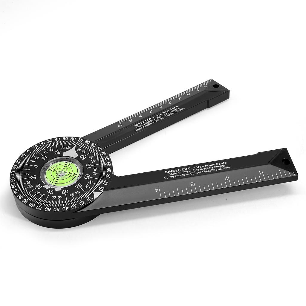 Miter Saw Protractor Woodworking Cutting Positioner Angle Gauge Protractor 360 Degrees Horizontal Angle