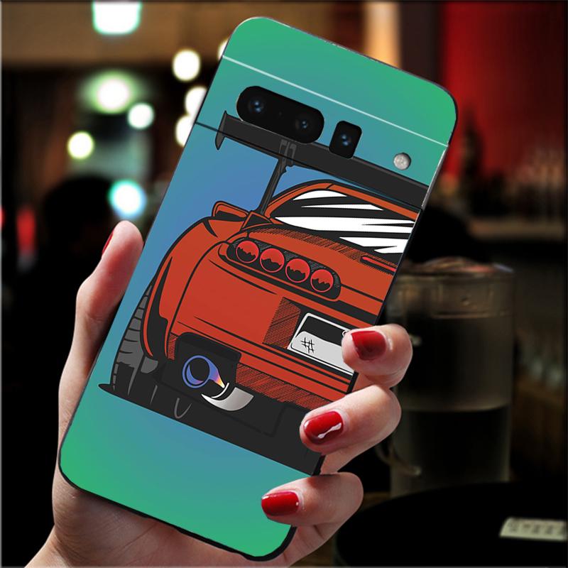 Япония JDM спортивный автомобильный чехол для телефона для Google Pixel 8 7 Pro 7a 6A 6 Pro Pixel 8A 4A 3A 4 XL Pixel 5 6 4 3 3A XL