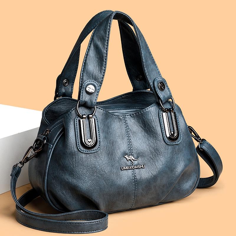 Вместительная многосекционная наплечная сумка-тоут - Европейский и американский стиль для женщин среднего возраста