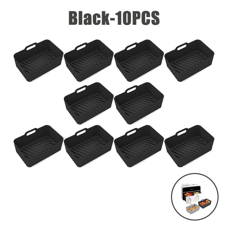 Силиконовые вкладыши для аэрофритюрницы пищевого класса для двойной аэрофритюрницы Ninja, антипригарные аксессуары для корзины аэрофритюрницы для Ninja